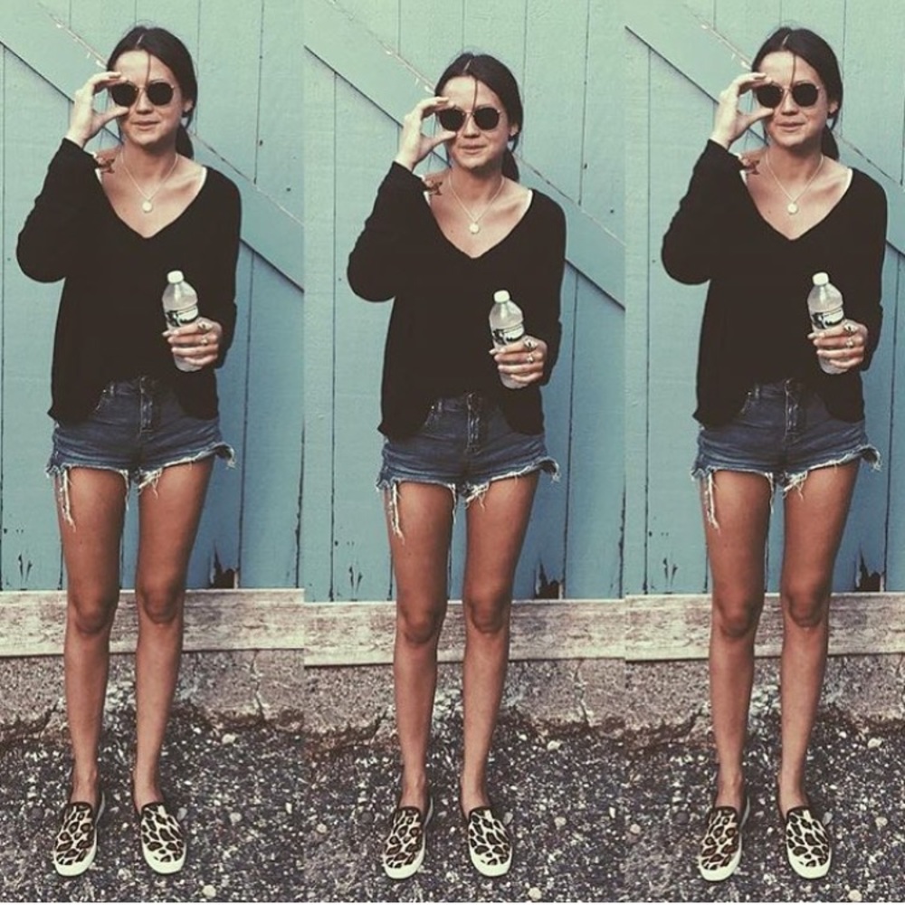 free people jean shorts